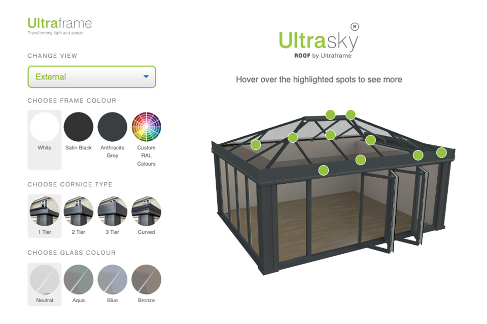 Ultraframe hup! builder