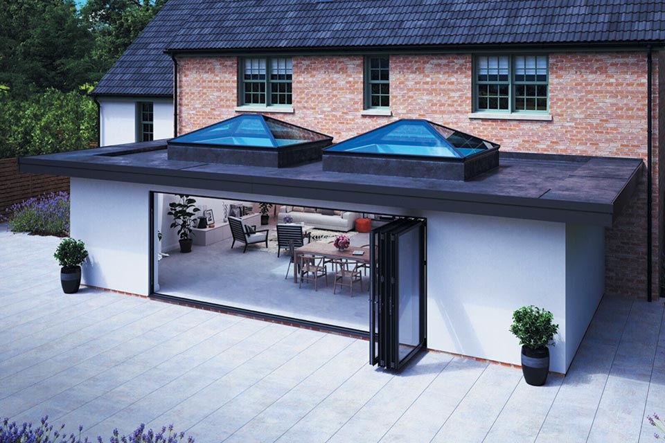 Latern roofs solar glass